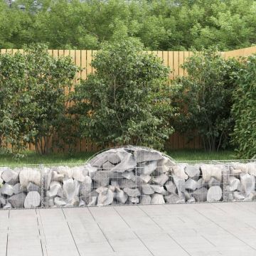 Gossi cosuri gabion arcuite 2 buc, 200x50x40/60 cm, fier galvanizat
