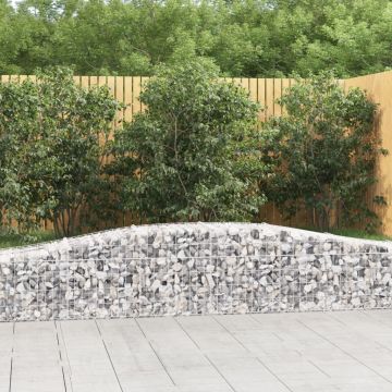 Gossi cosuri gabion arcuite 2 buc, 400x50x40/60 cm, fier galvanizat