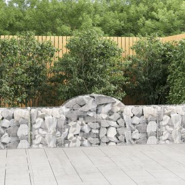 Gossi cosuri gabion arcuite 20 buc, 200x30x60/80 cm, fier galvanizat