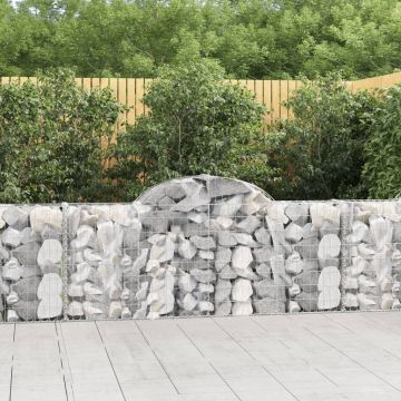 Gossi cosuri gabion arcuite 20 buc, 200x30x80/100 cm, fier galvanizat