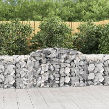 Gossi cosuri gabion arcuite 20 buc, 300x50x80/100 cm, fier galvanizat