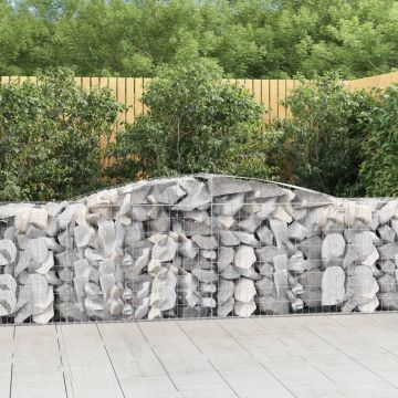 Gossi cosuri gabion arcuite 20 buc, 400x50x80/100 cm, fier galvanizat