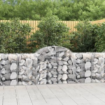 Gossi cosuri gabion arcuite 25 buc, 200x50x80/100 cm, fier galvanizat