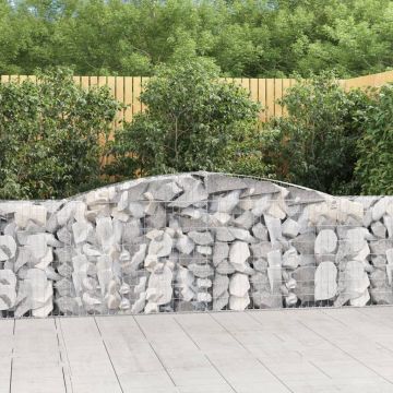 Gossi cosuri gabion arcuite 25 buc, 400x30x100/120 cm fier galvanizat