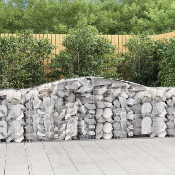 Gossi cosuri gabion arcuite 25 buc, 400x50x80/100 cm, fier galvanizat