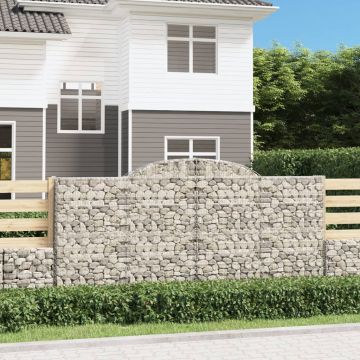Gossi cosuri gabion arcuite 3 buc. 300x50x140/160cm fier galvanizat