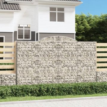 Gossi cosuri gabion arcuite 3 buc, 300x50x180/200 cm, fier galvanizat