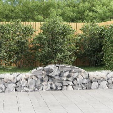 Gossi cosuri gabion arcuite, 3 buc., 300x50x40/60 cm, fier galvanizat
