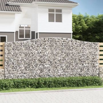 Gossi cosuri gabion arcuite 3 buc, 400x50x180/200 cm, fier galvanizat