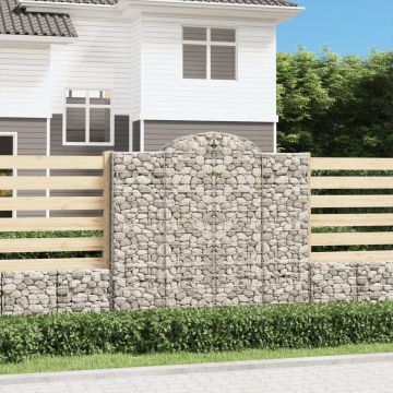 Gossi cosuri gabion arcuite 4 buc, 200x50x180/200 cm, fier galvanizat