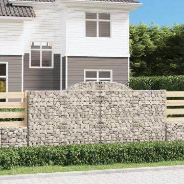 Gossi cosuri gabion arcuite 4 buc. 300x50x140/160cm fier galvanizat
