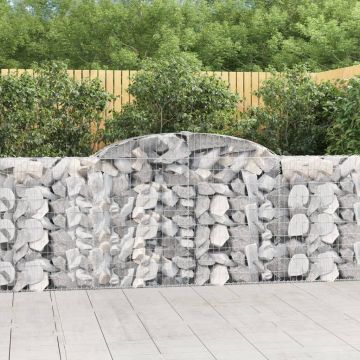 Gossi cosuri gabion arcuite 5 buc, 300x30x100/120 cm fier galvanizat