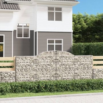 Gossi cosuri gabion arcuite 5 buc. 300x50x120/140 cm, fier galvanizat