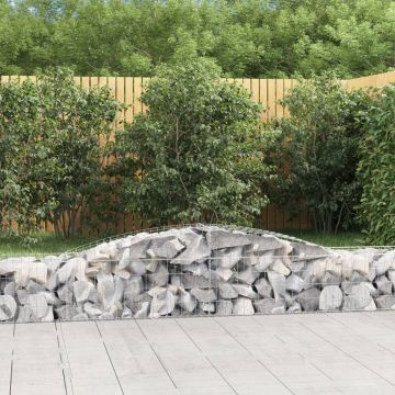 Gossi cosuri gabion arcuite 5 buc, 400x50x40/60 cm, fier galvanizat