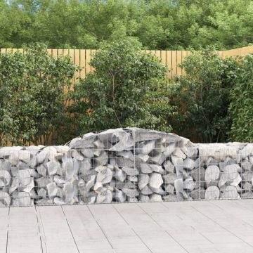 Gossi cosuri gabion arcuite 6 buc, 300x50x60/80 cm, fier galvanizat