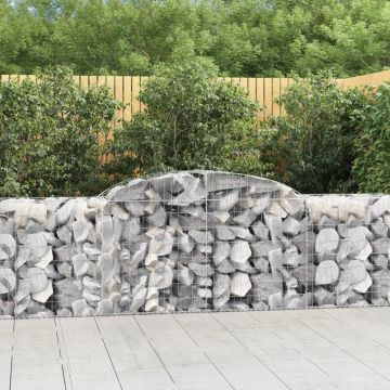 Gossi cosuri gabion arcuite 6 buc, 300x50x80/100 cm, fier galvanizat