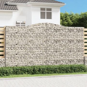 Gossi cosuri gabion arcuite, 6 buc, 400x50x220/240cm, fier galvanizat