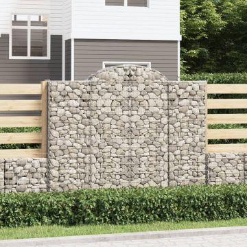 Gossi cosuri gabion arcuite 8 buc, 200x50x160/180 cm, fier galvanizat