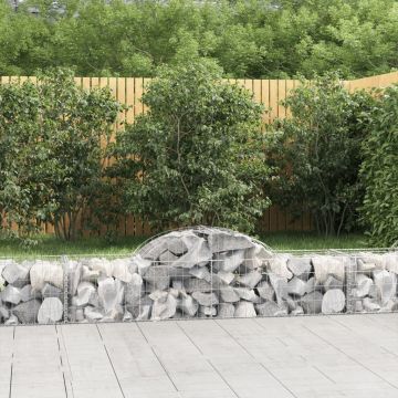 Gossi cosuri gabion arcuite 8 buc, 200x50x40/60 cm, fier galvanizat