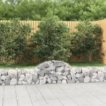 Gossi cosuri gabion arcuite 9 buc, 200x30x40/60 cm, fier galvanizat