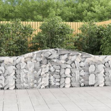 Gossi cosuri gabion arcuite 9 buc, 400x30x100/120 cm fier galvanizat
