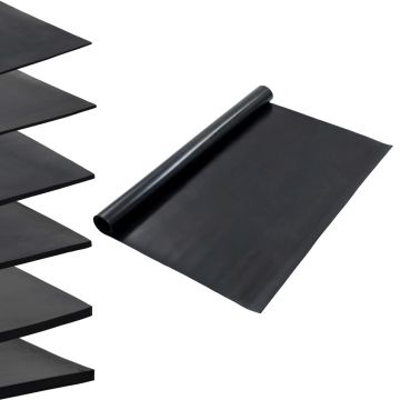 Gossi covor de cauciuc anti-alunecare, 1,2 x 2 m, 2 mm, neted