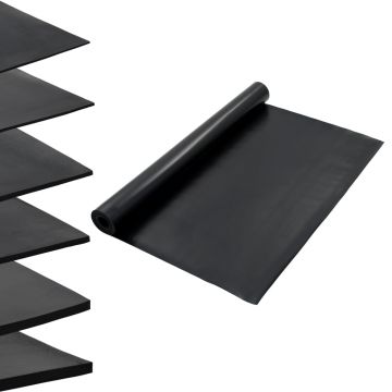 Gossi covor de cauciuc anti-alunecare, 1,2 x 5 m, 2 mm, neted