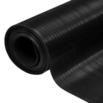 Gossi covor de cauciuc anti-alunecare, 1,5 x 2 m, 3 mm, nervuri fine