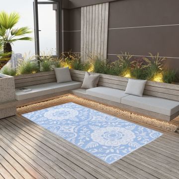 Gossi covor de exterior, bleu, 120x180 cm, pp