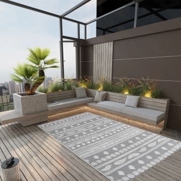 Gossi covor de exterior, gri, 120x180 cm, pp