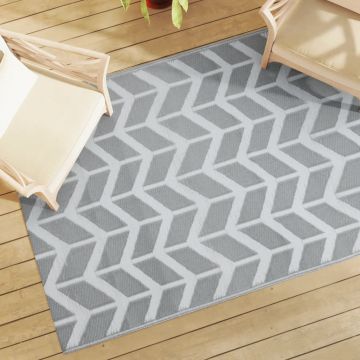 Gossi covor de exterior, gri, 140x200 cm, pp