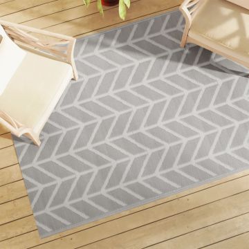 Gossi covor de exterior, gri, 140x200 cm, pp
