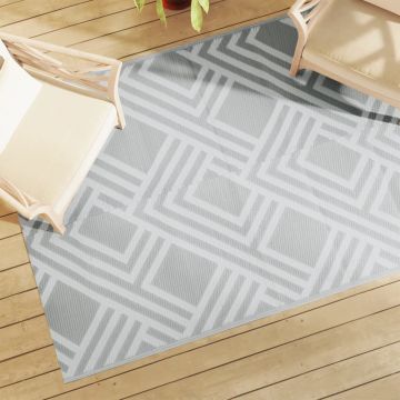 Gossi covor de exterior, gri, 140x200 cm, pp
