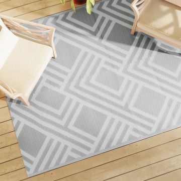 Gossi covor de exterior, gri, 160x230 cm, pp