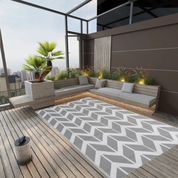 Gossi covor de exterior, gri, 190x290 cm, pp