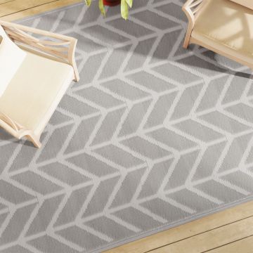 Gossi covor de exterior, gri, 190x290 cm, pp