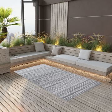 Gossi covor de exterior, gri, 80x150 cm, pp