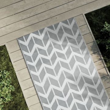 Gossi covor de exterior, gri, 80x150 cm, pp