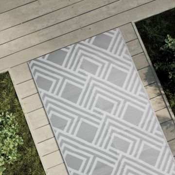 Gossi covor de exterior, gri, 80x150 cm, pp
