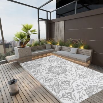Gossi covor de exterior, gri deschis, 140 x 200 cm, pp