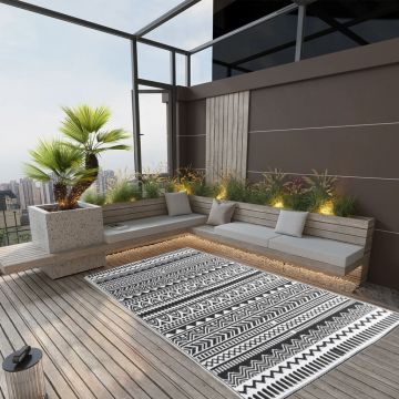 Gossi covor de exterior, negru, 120x180 cm, pp