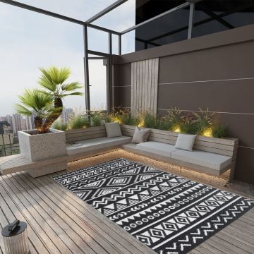 Gossi covor de exterior, negru, 120x180 cm, pp