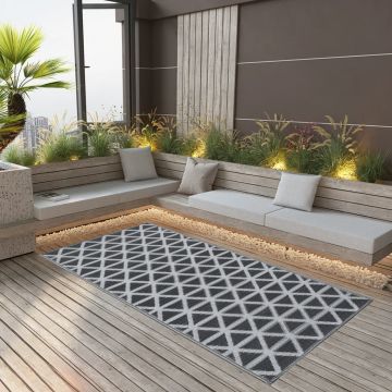 Gossi covor de exterior, negru, 160x230 cm, pp