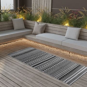 Gossi covor de exterior, negru, 80x150 cm, pp