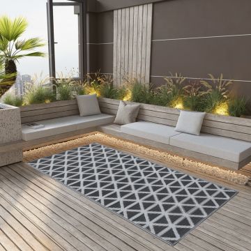 Gossi covor de exterior, negru, 80x150 cm, pp