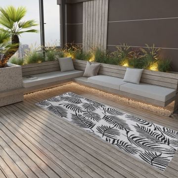 Gossi covor de exterior, negru, 80x250 cm