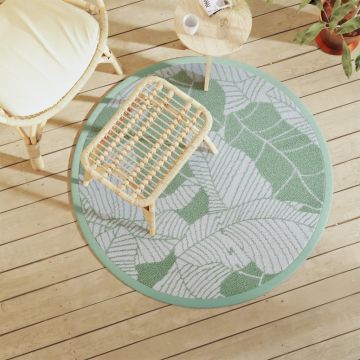 Gossi covor de exterior, verde, Ø120 cm, pp
