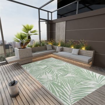 Gossi covor de exterior, verde, 140x200 cm, pp