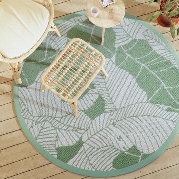 Gossi covor de exterior, verde, Ø160 cm, pp