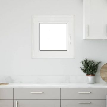 Gossi fereastra de subsol 60x60 cm rabatabil din stanga antracit